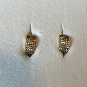 Melanie Auld Pave Gold Vermeil Earrings